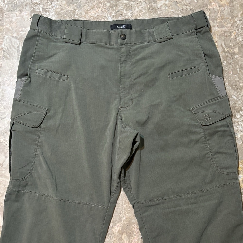 5.11 Tactical Stryke Pants Mens 40x32 Green Ripstop Cargo Work Stretch